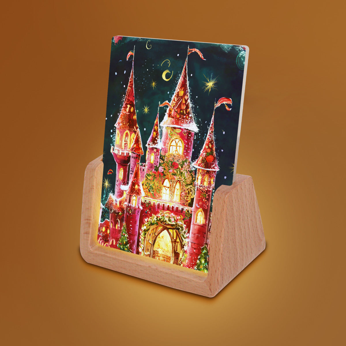 Vampire Art Magical Christmas Castle Retro Night Light Nursery Decor Gift Kids Room Baby Girl Gift