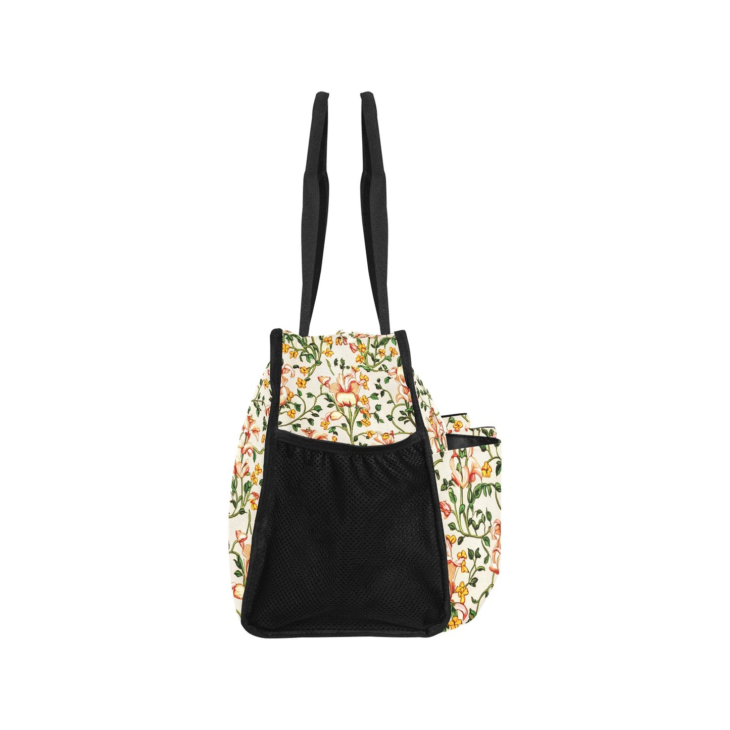 Vampire Art Retro Large Multi-pocket Beach Bag - Lilies