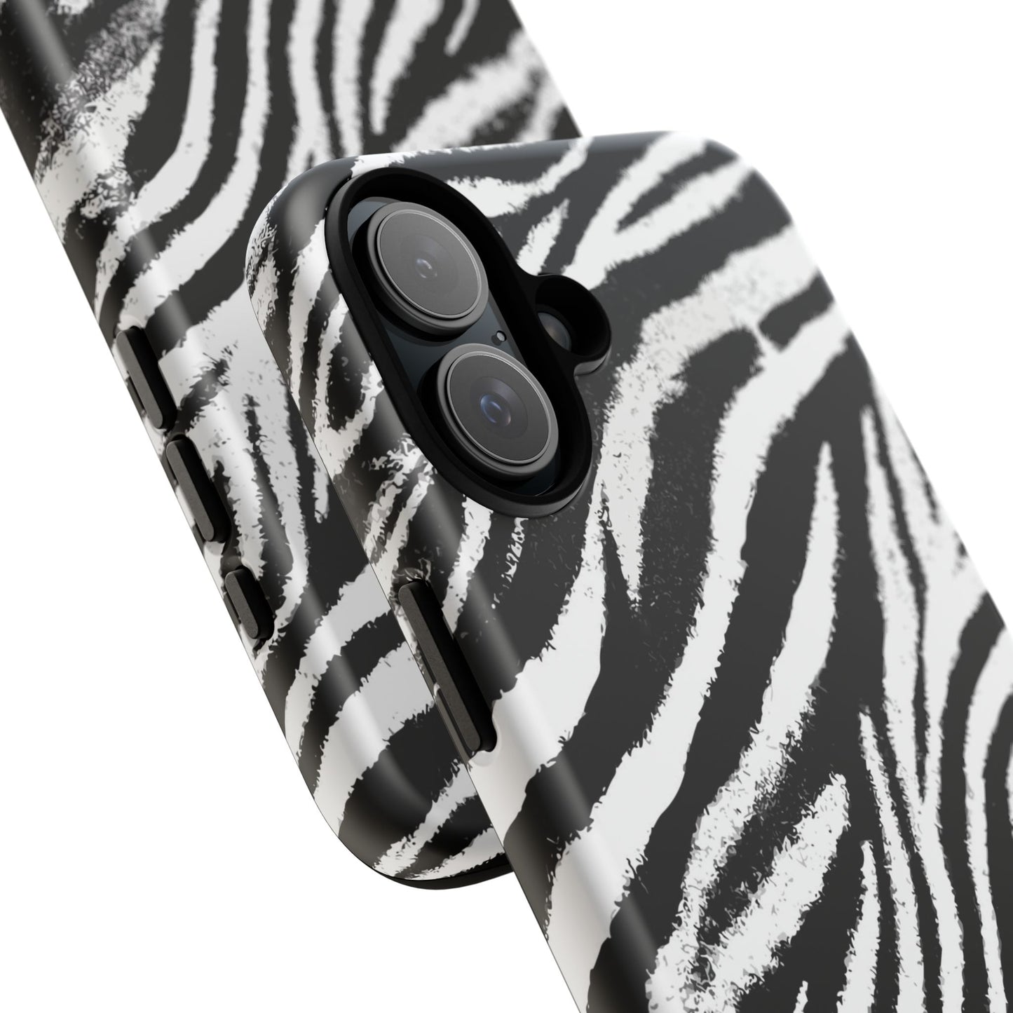 Vampire Art Vintage and Edgy iPhone 16 Tough Case - Grunge Zebra