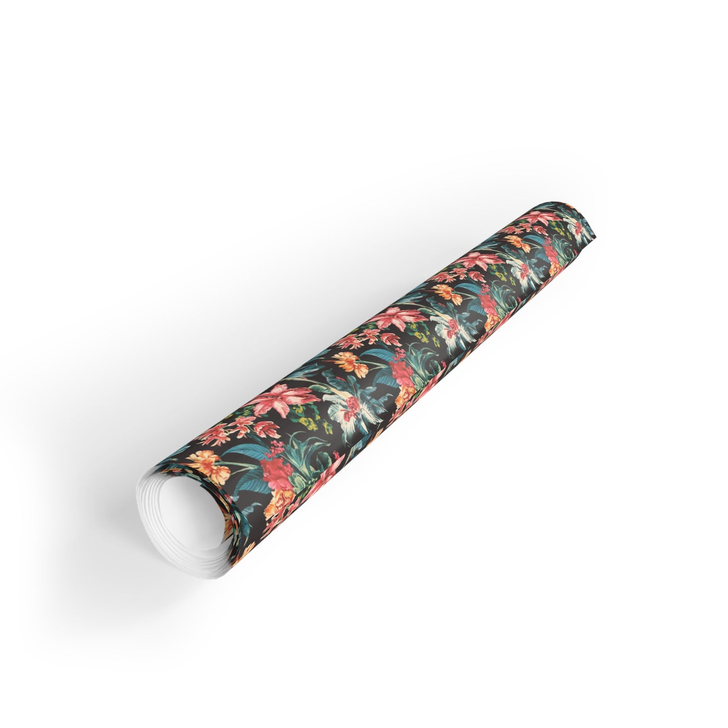 Vampire Art Retro Luxe Eco-Friendly Gift Wrapping Paper Roll (1 pc) - Vintage Surf Flowers - Made in the UK