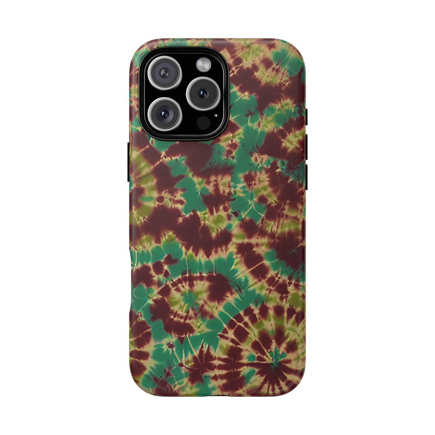 Vampire Art Vintage and Edgy iPhone 16 Tough Case - Forest Tie Dye