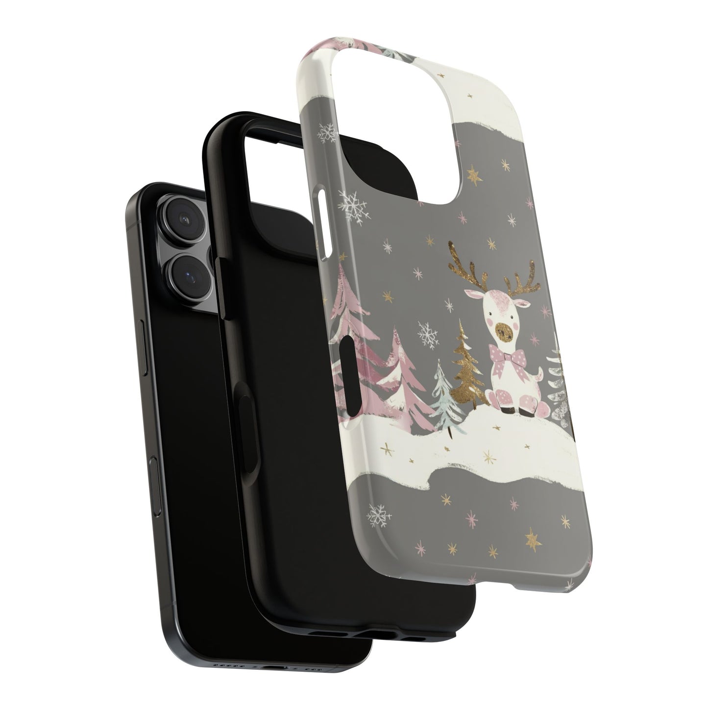 Vampire Art Vintage and Edgy iPhone 16 Tough Case - Christmas Reindeer