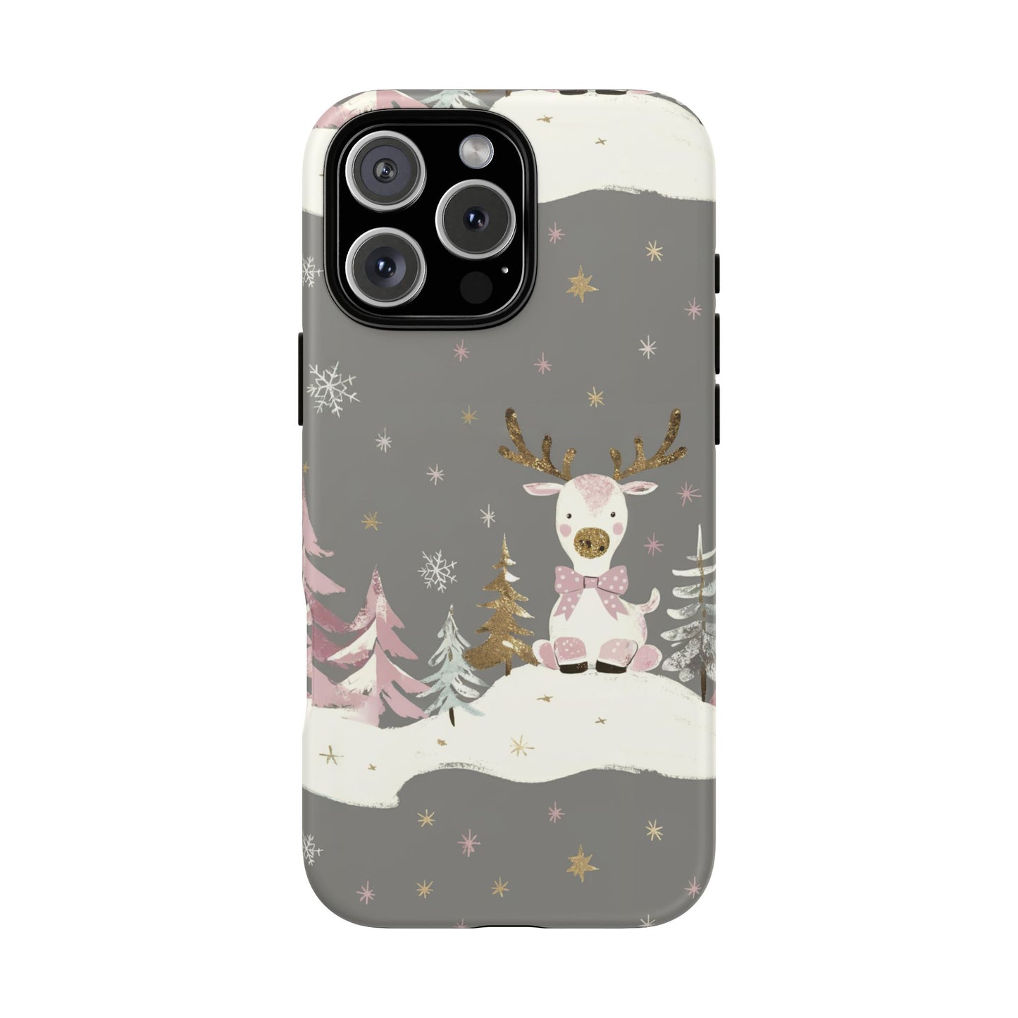 Vampire Art Vintage and Edgy iPhone 16 Tough Case - Christmas Reindeer