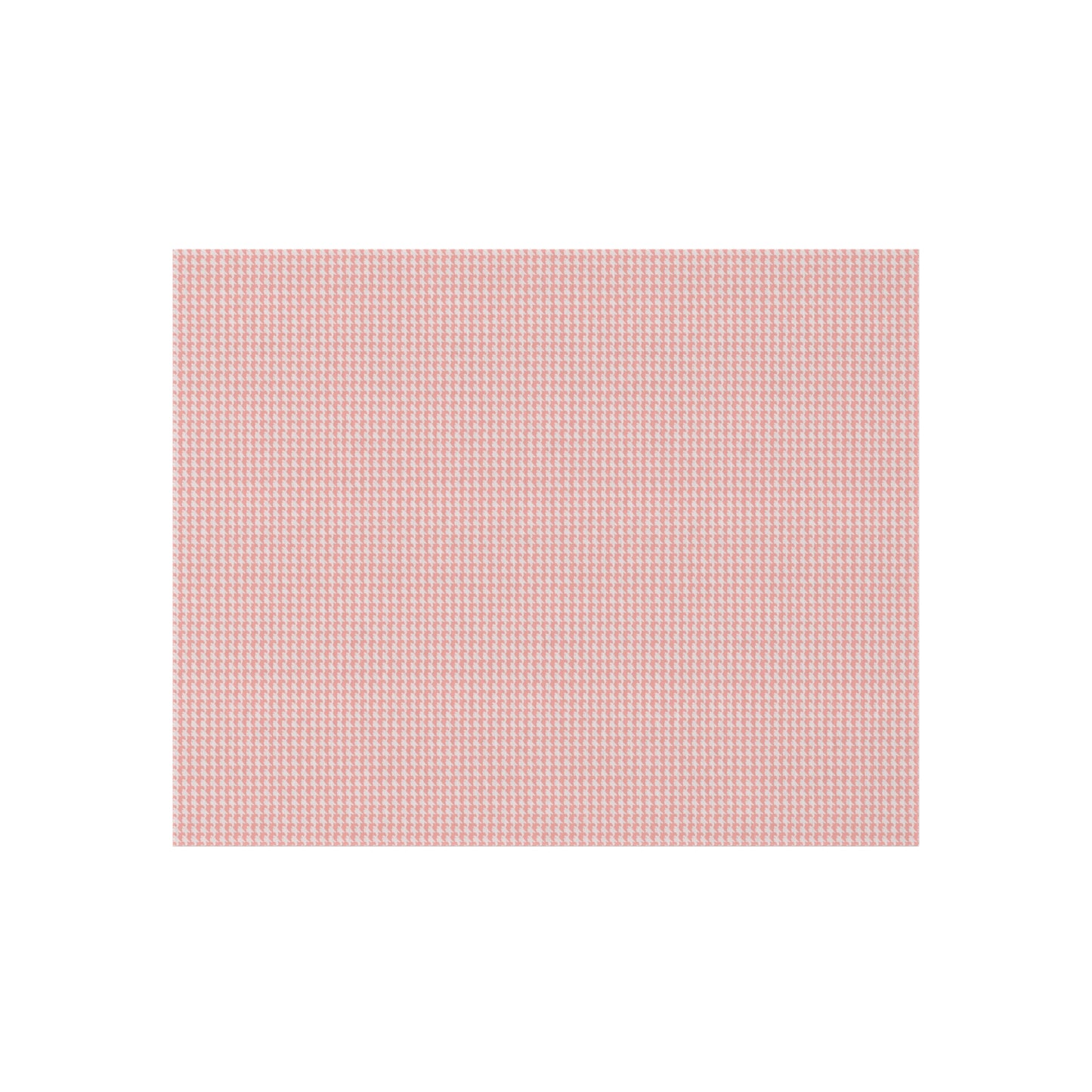 Vampire Art Preppy Grunge Houndstooth Pattern in Coral Pink and White Outdoor Rug / up to 365 cm (144'')