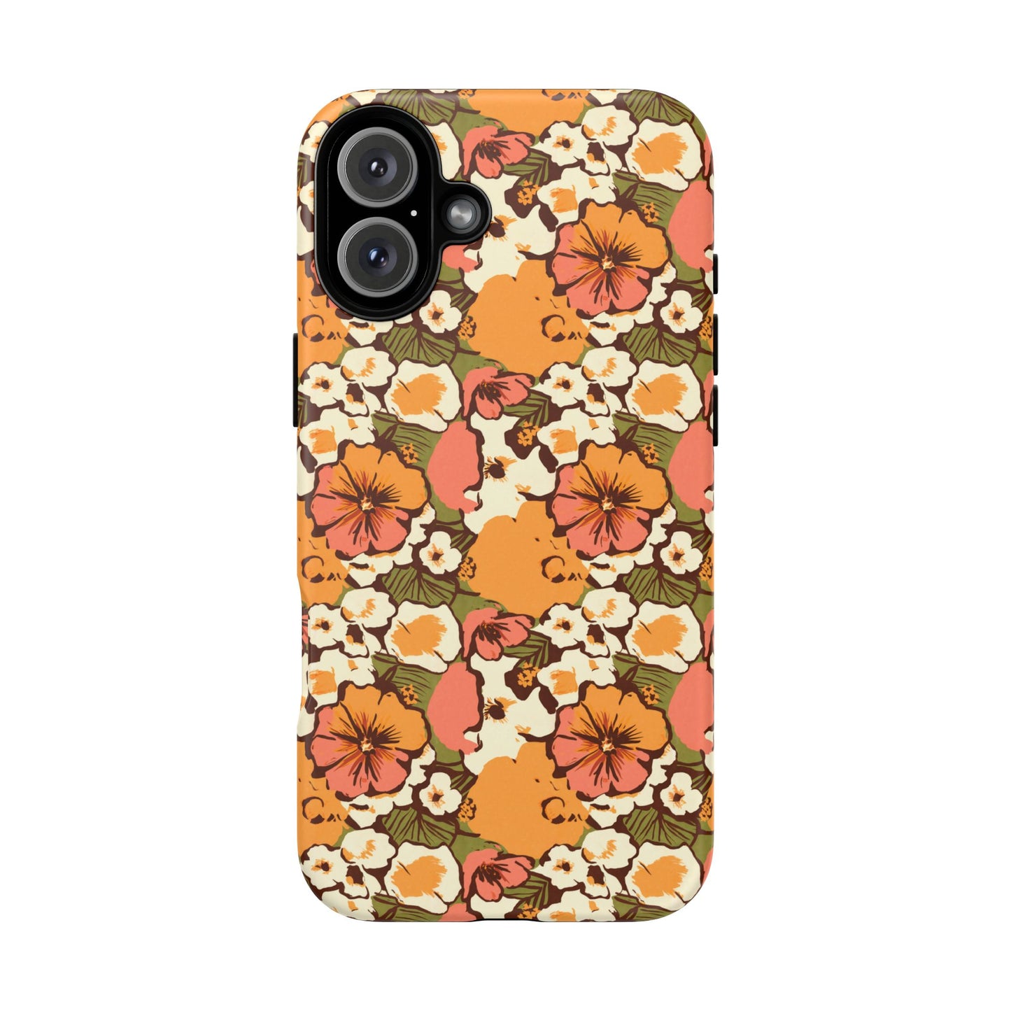 Vampire Art Vintage and Edgy iPhone 16 Tough Case - Boho Sixties Florals