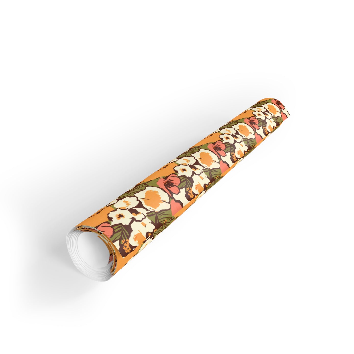 Vampire Art Retro Luxe Eco-Friendly Gift Wrapping Paper Roll (1 pc) - Sixties Boho Flowers - Made in the UK