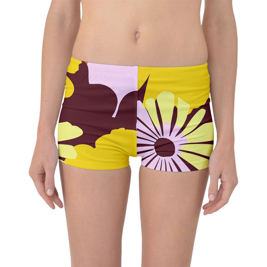 Vampire Art Retro Chic Bold Prints Mix and Match - Boyleg Bikini Bottoms