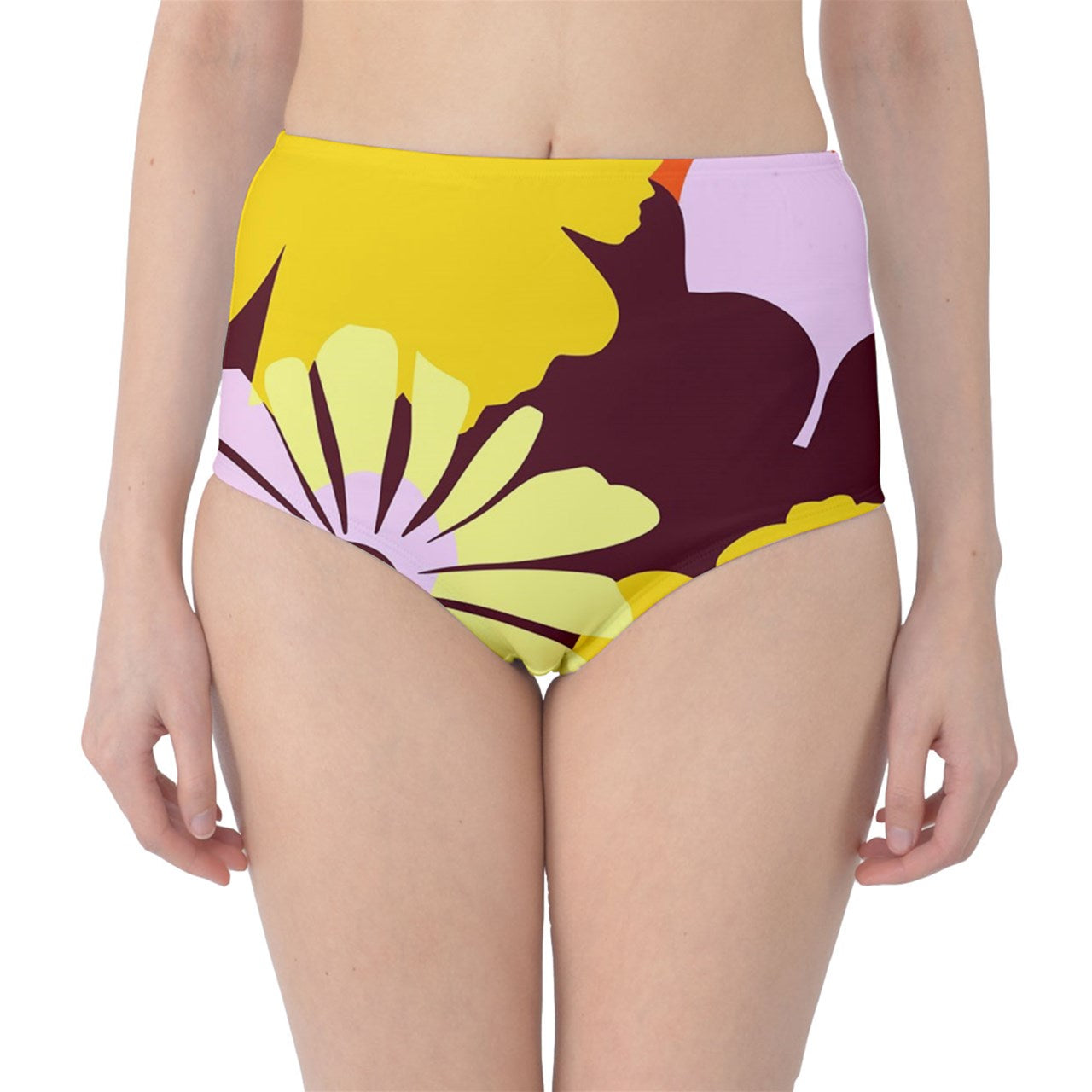 Vampire Art Retro Chic Bold Prints Mix and Match - Classic High-Waist Bikini Bottoms