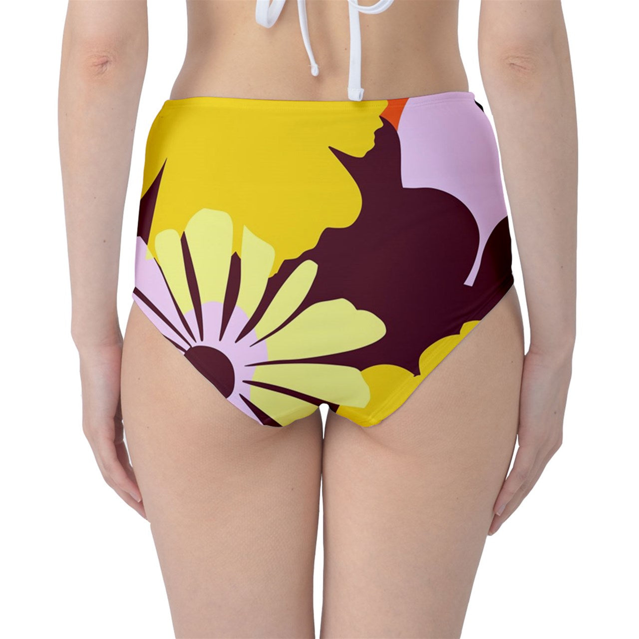 Vampire Art Retro Chic Bold Prints Mix and Match - Classic High-Waist Bikini Bottoms