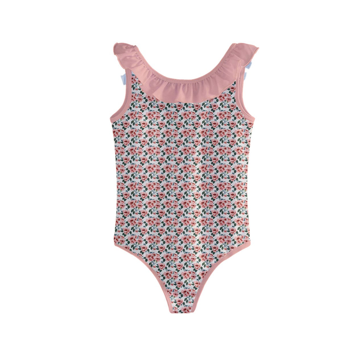 Vampire Art Retro Classic Roses GIrls' Frill Swimsuit