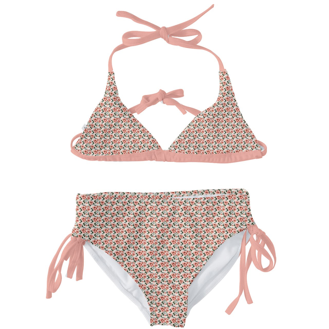 Vampire Art Retro Kids' Classic Bikini Set - Retro Roses