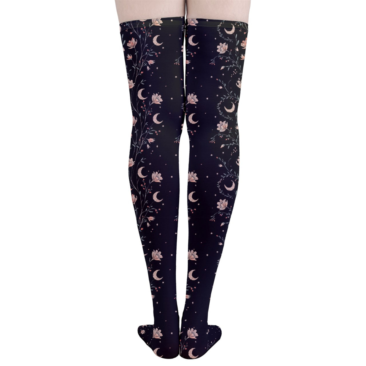 Vampire Art Y2K Thigh Highs Stockings Tights - Whimsigoth