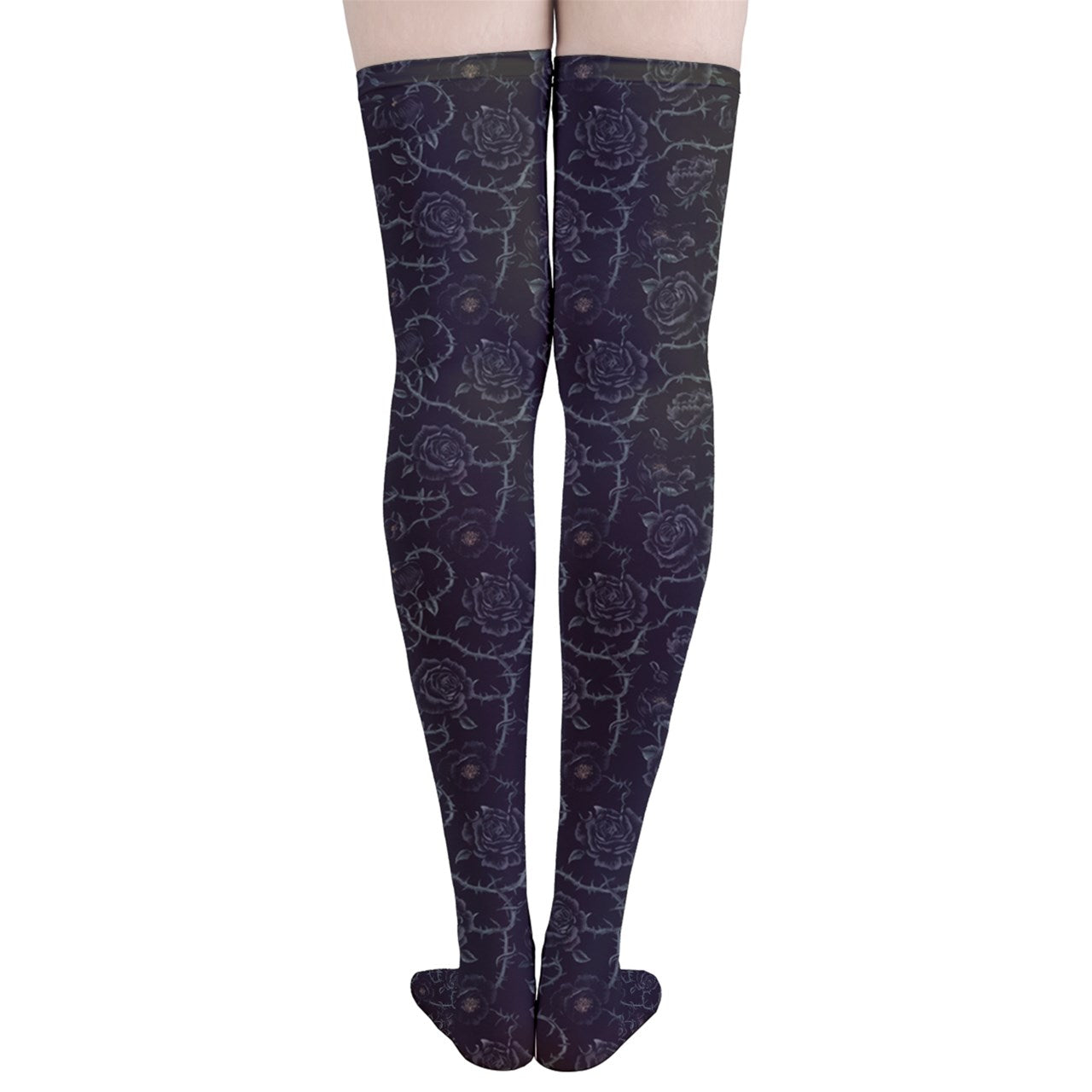 Vampire Art Y2K Thigh Highs Stockings Tights - Thorns