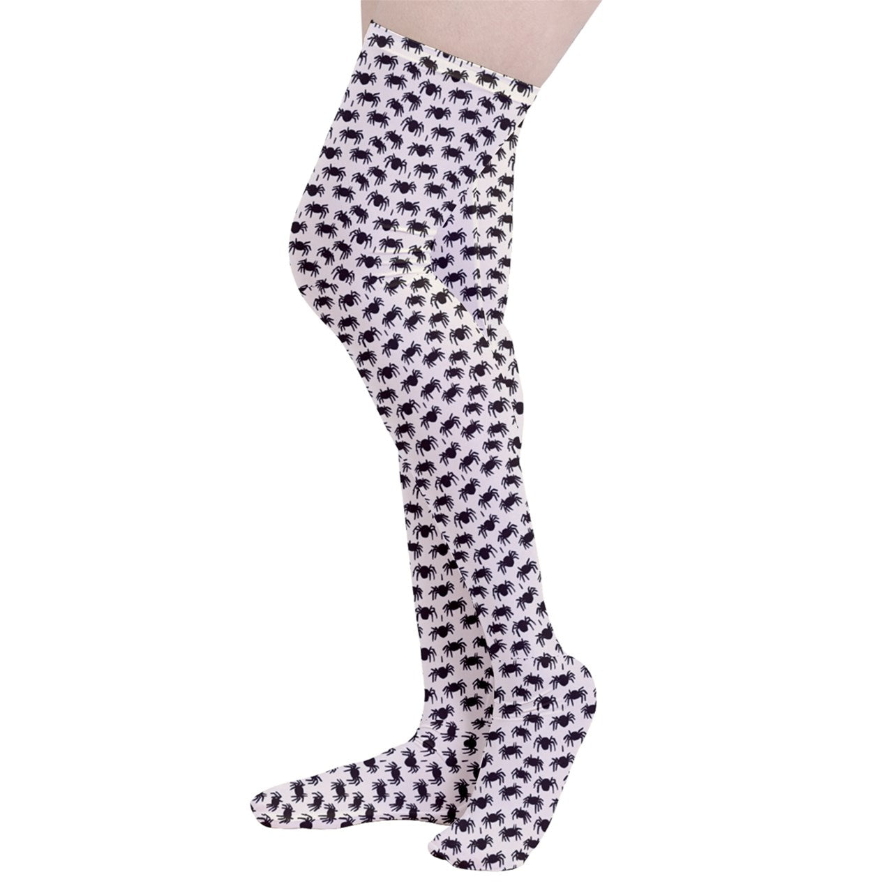 Vampire Art Y2K Thigh Highs Stockings Tights - Halloween Spiders