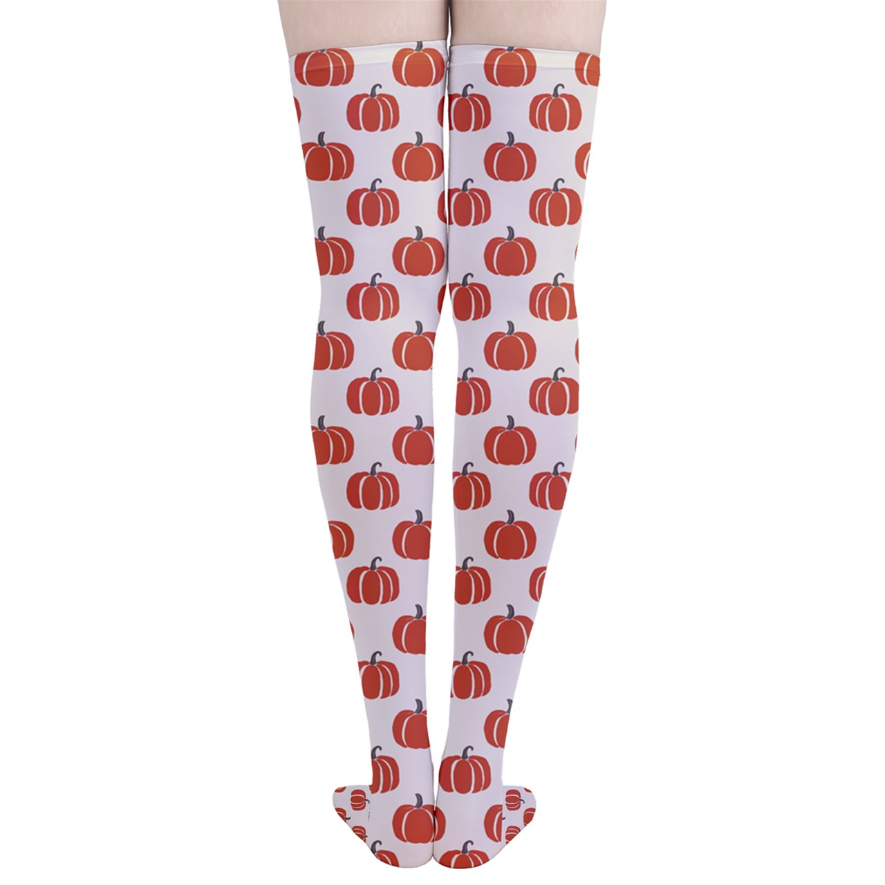 Vampire Art Y2K Thigh Highs Stockings Tights - Halloween Pumpkins