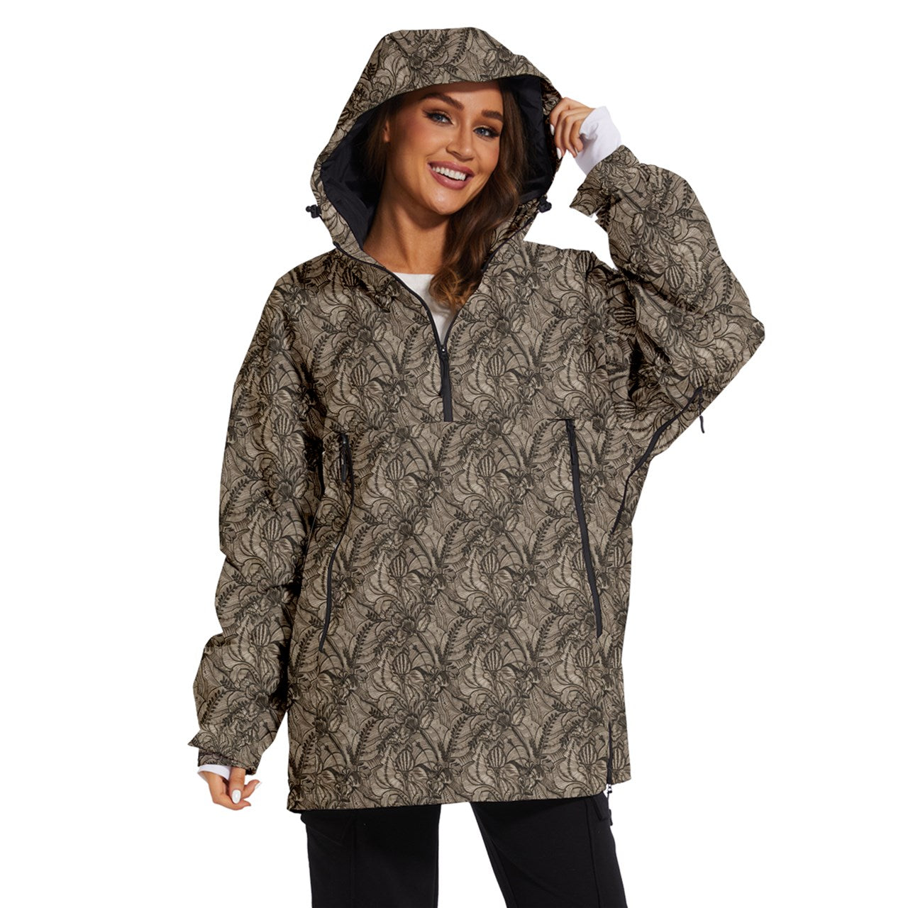 Vampire Art Urban Gothic Women's Ski and Snowboard Waterproof Breathable Jacket - Victorian Lace