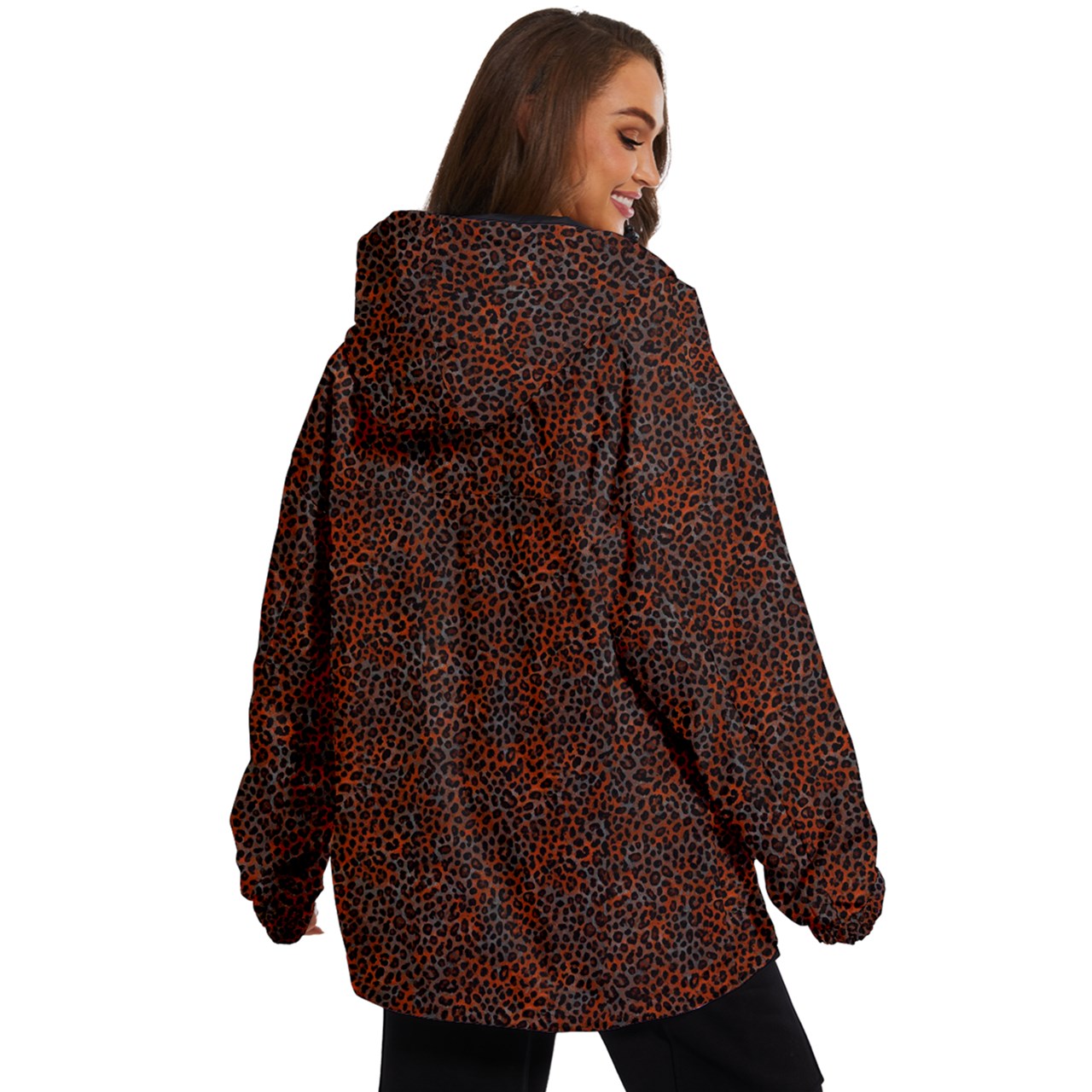 Vampire Art Urban Gothic Women's Ski and Snowboard Waterproof Breathable Jacket - Grunge Rust Leopard