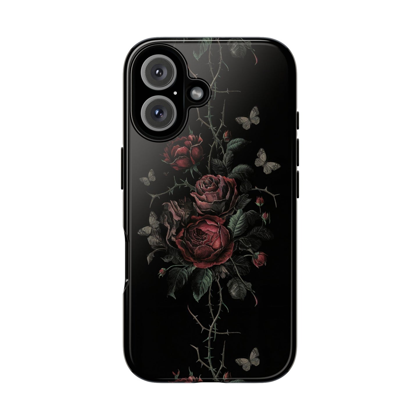 Vampire Art Vintage and Edgy iPhone 16 Tough Case - Goth Roses