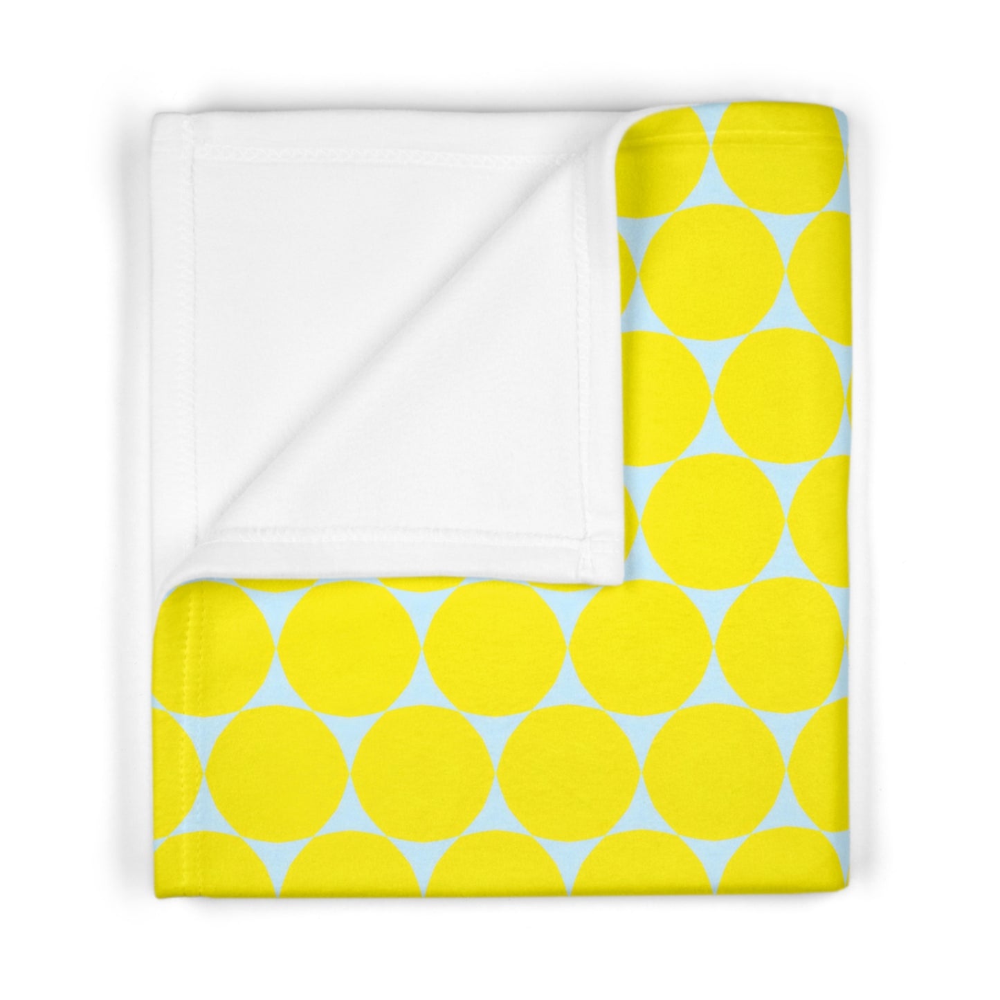 Vampire Art Yellow Bright Lemony Sun Soft Fleece Baby Blanket