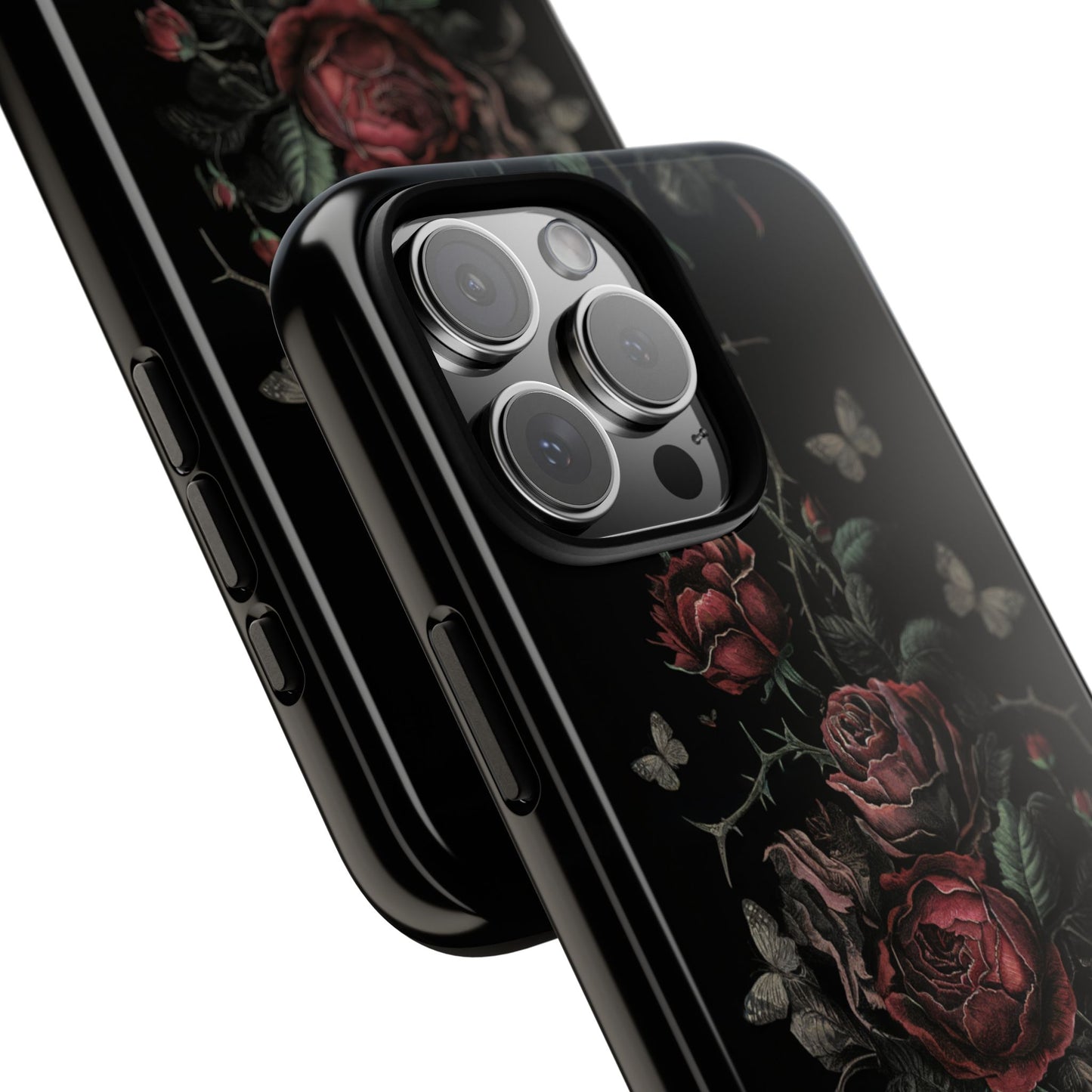 Vampire Art Vintage and Edgy iPhone 16 Tough Case - Goth Roses