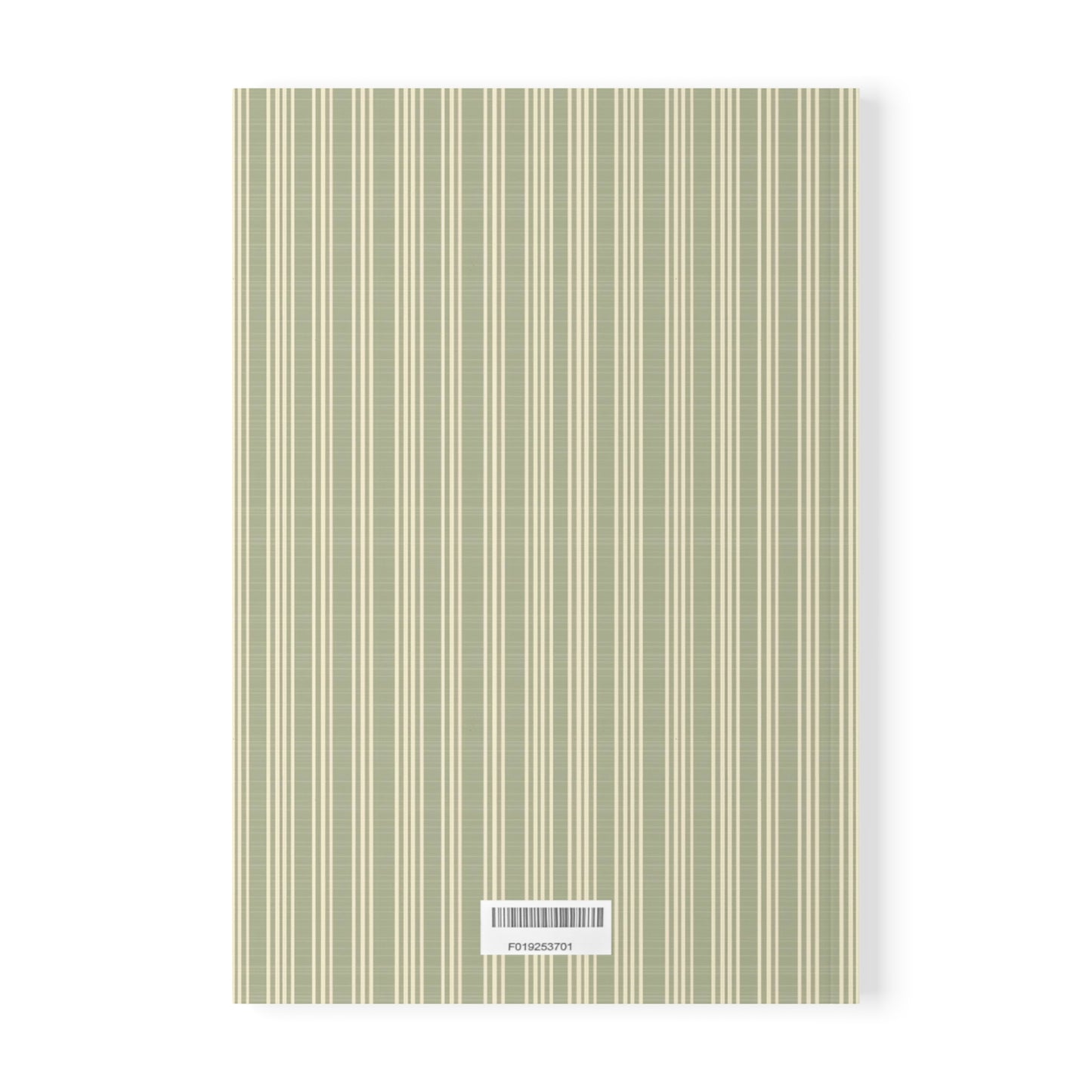 Vampire Art French Grandad Stripes in Khaki Softcover Notebook, A5