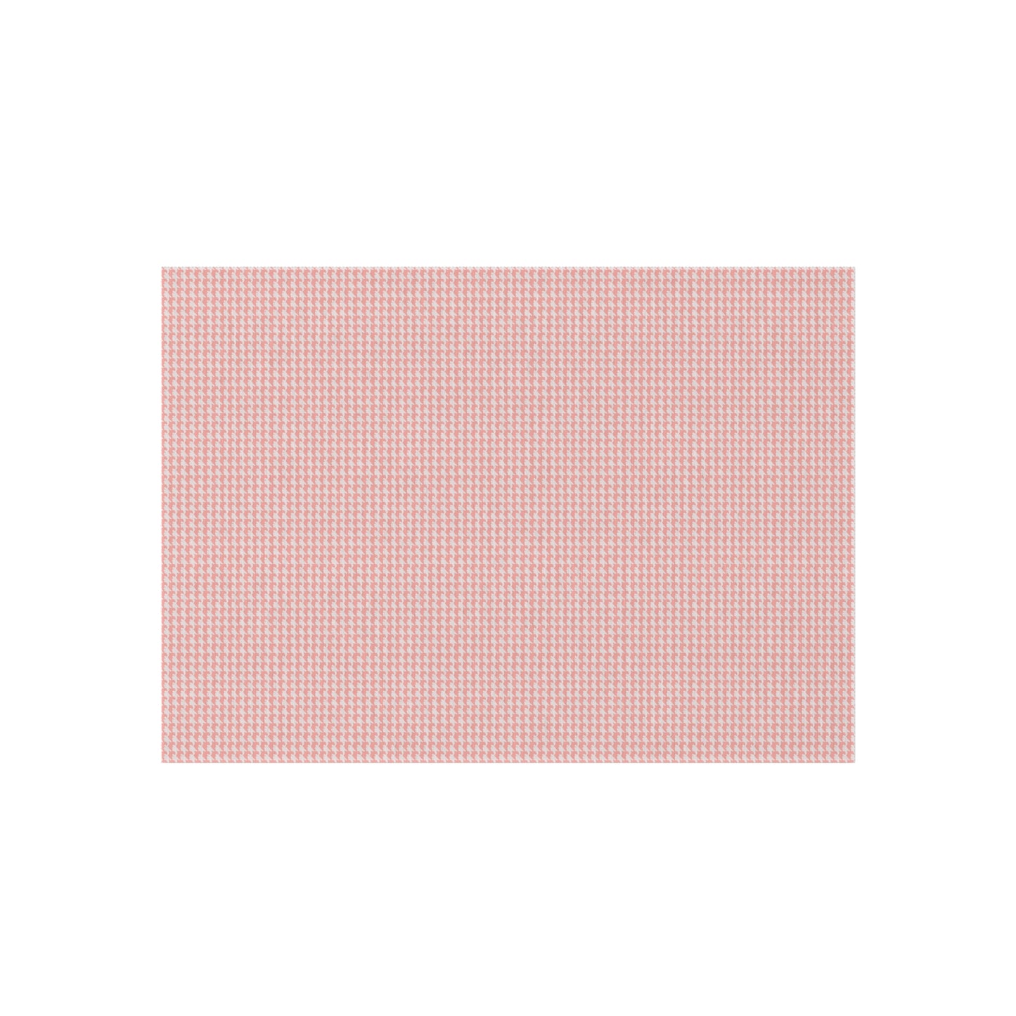 Vampire Art Preppy Grunge Houndstooth Pattern in Coral Pink and White Outdoor Rug / up to 365 cm (144'')