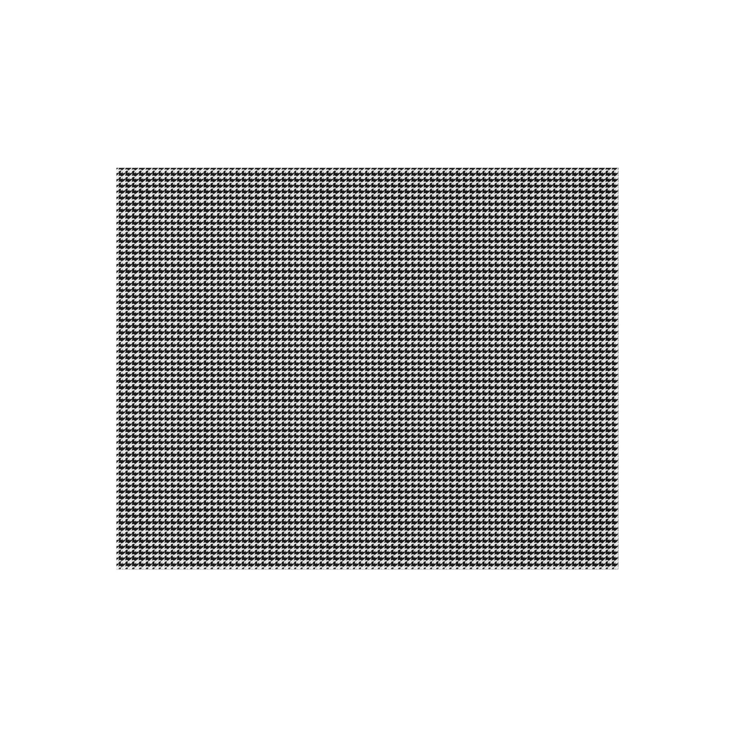 Vampire Art Preppy Grunge Houndstooth Pattern in Black and White Outdoor Rug / up to 365 cm (144'')