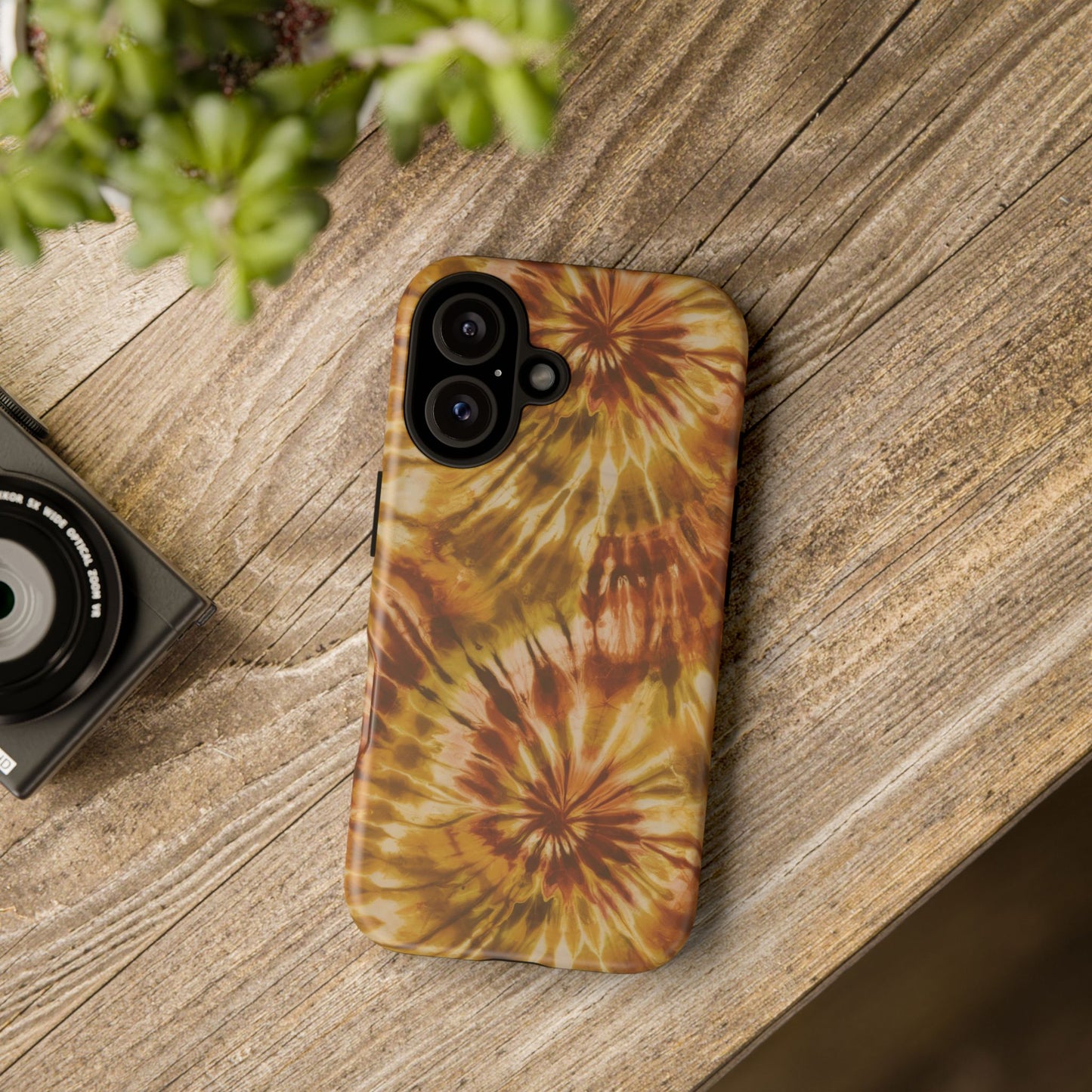 Vampire Art Vintage and Edgy iPhone 16 Tough Case - Hippie Tie Dye