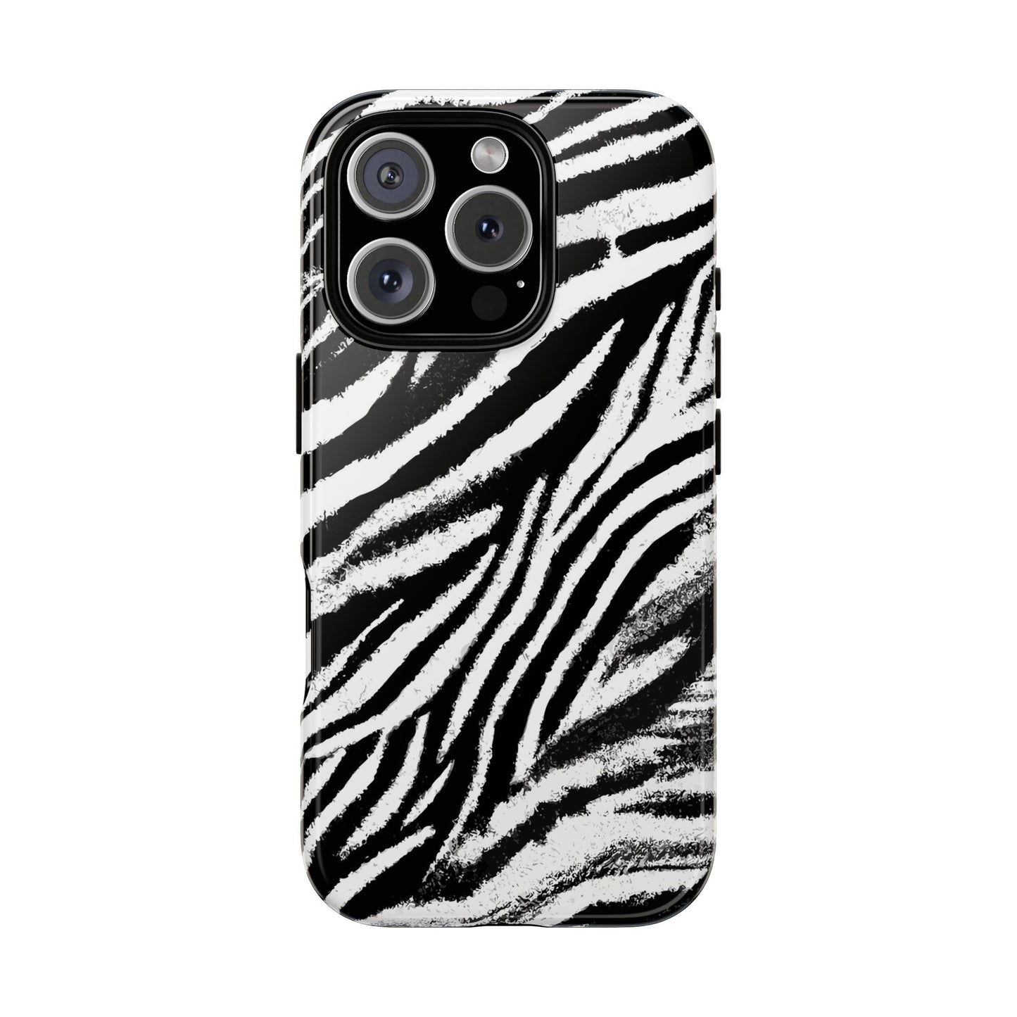 Vampire Art Vintage and Edgy iPhone 16 Tough Case - Grunge Zebra