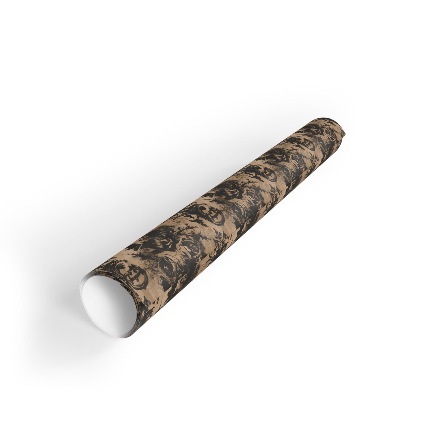 Vampire Art Retro Luxe Eco-Friendly Gift Wrapping Paper Roll (1 pc) - Grunge Roses Brocade - Made in the UK