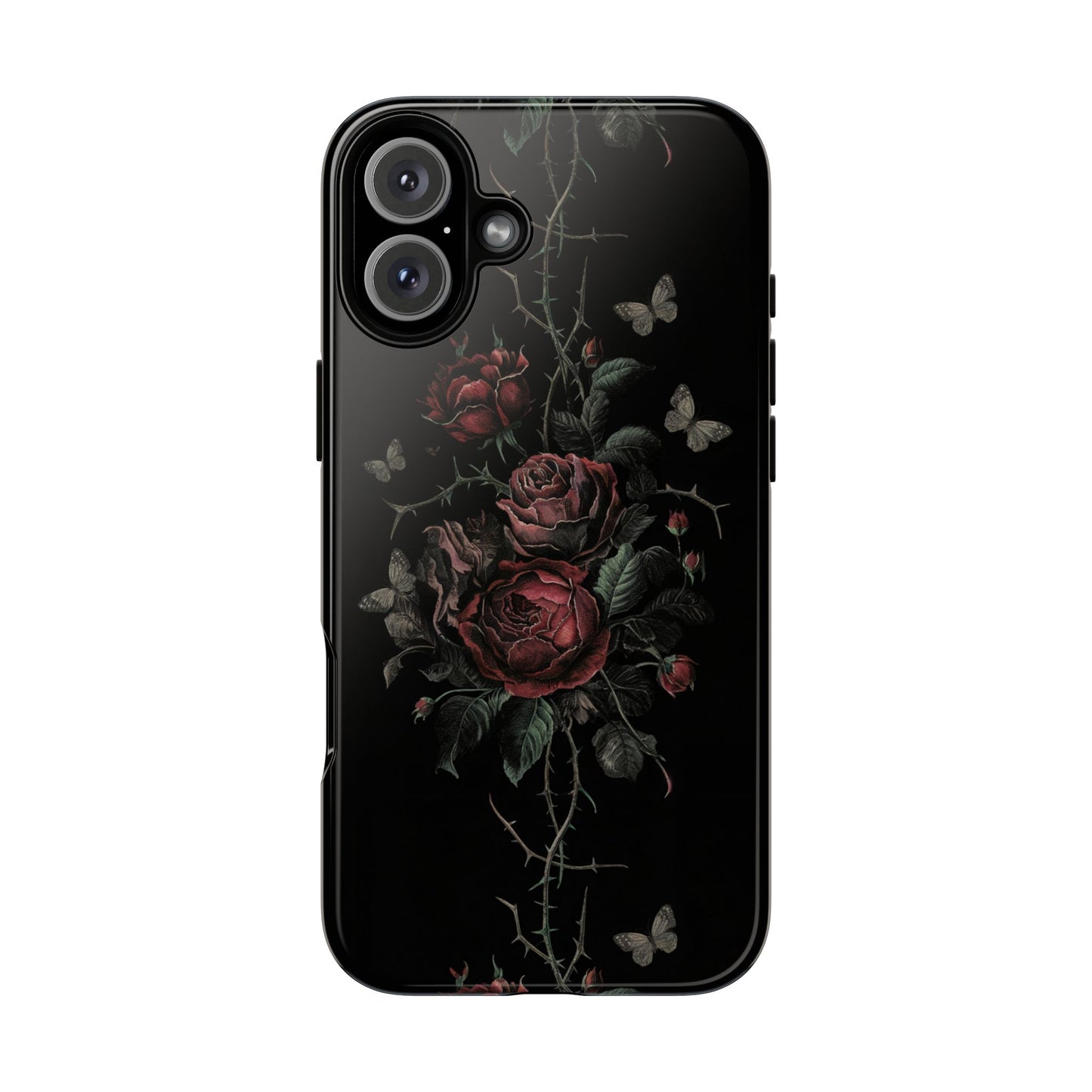 Vampire Art Vintage and Edgy iPhone 16 Tough Case - Goth Roses