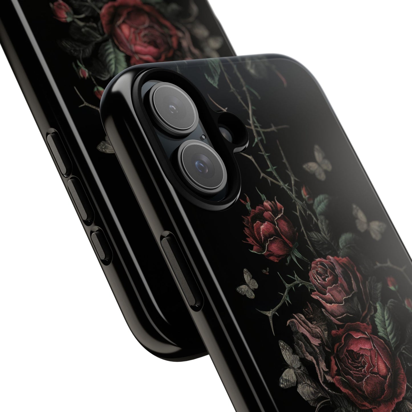 Vampire Art Vintage and Edgy iPhone 16 Tough Case - Goth Roses