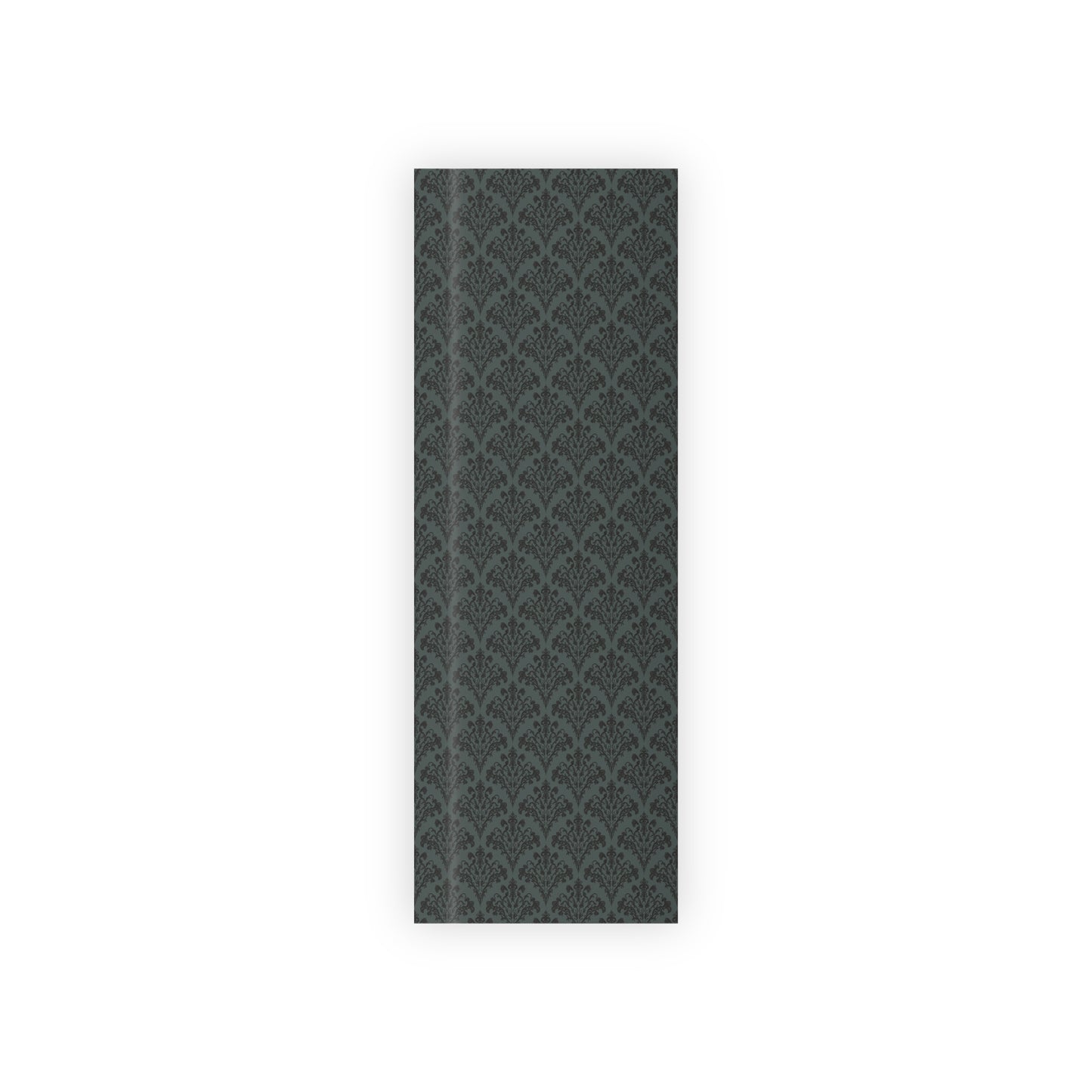 Vampire Art Retro Luxe Eco-Friendly Gift Wrapping Paper Roll (1 pc) - Goth Damask in Green - Made in the UK