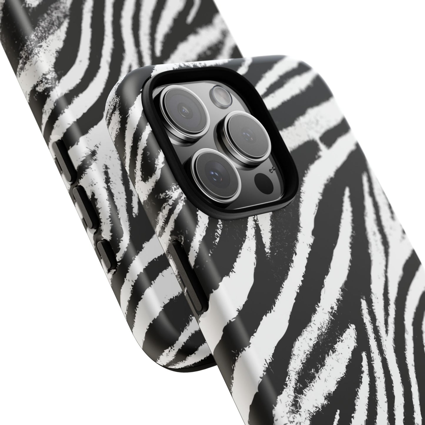 Vampire Art Vintage and Edgy iPhone 16 Tough Case - Grunge Zebra