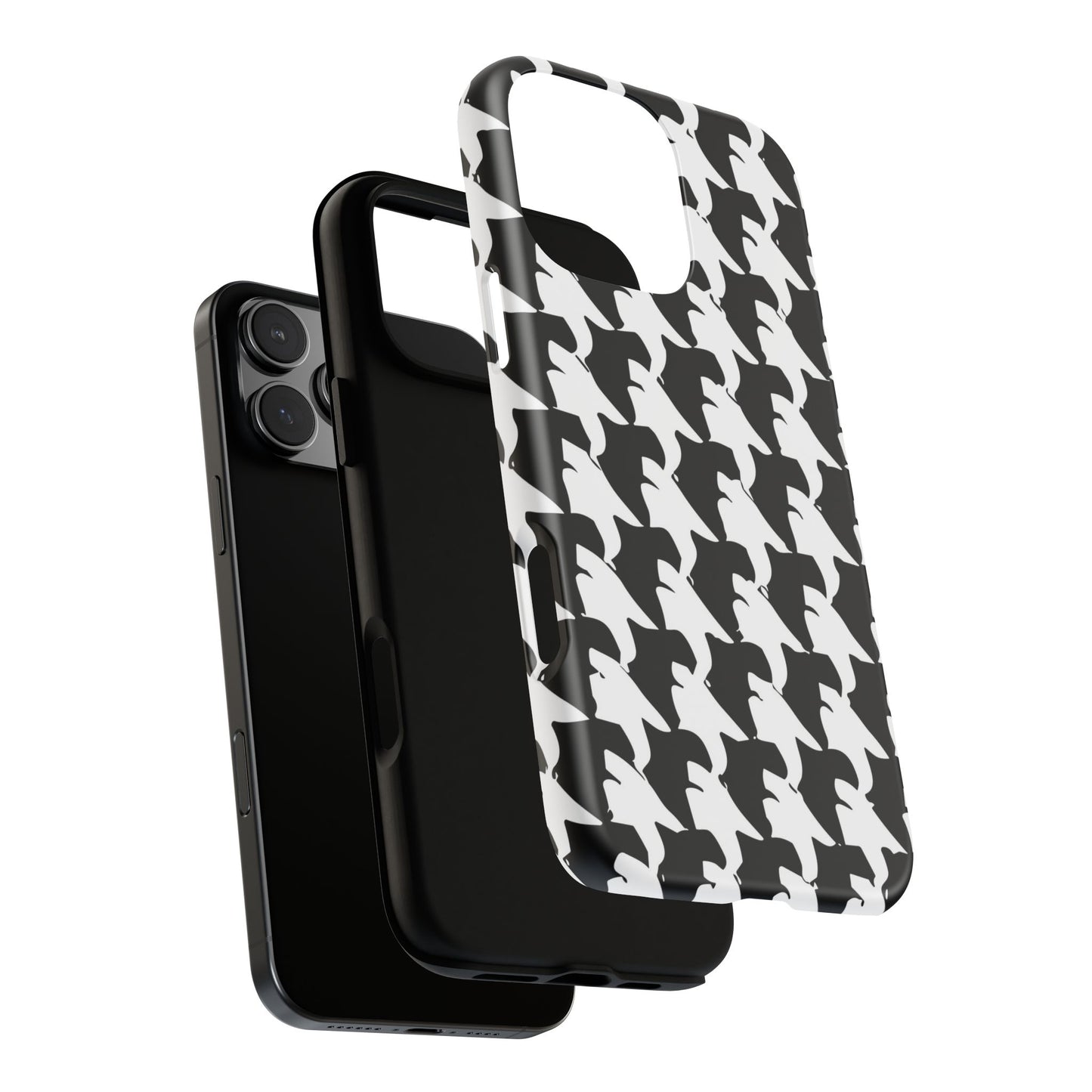 Vampire Art Vintage and Edgy iPhone 16 Tough Case - Mod Houndstooth