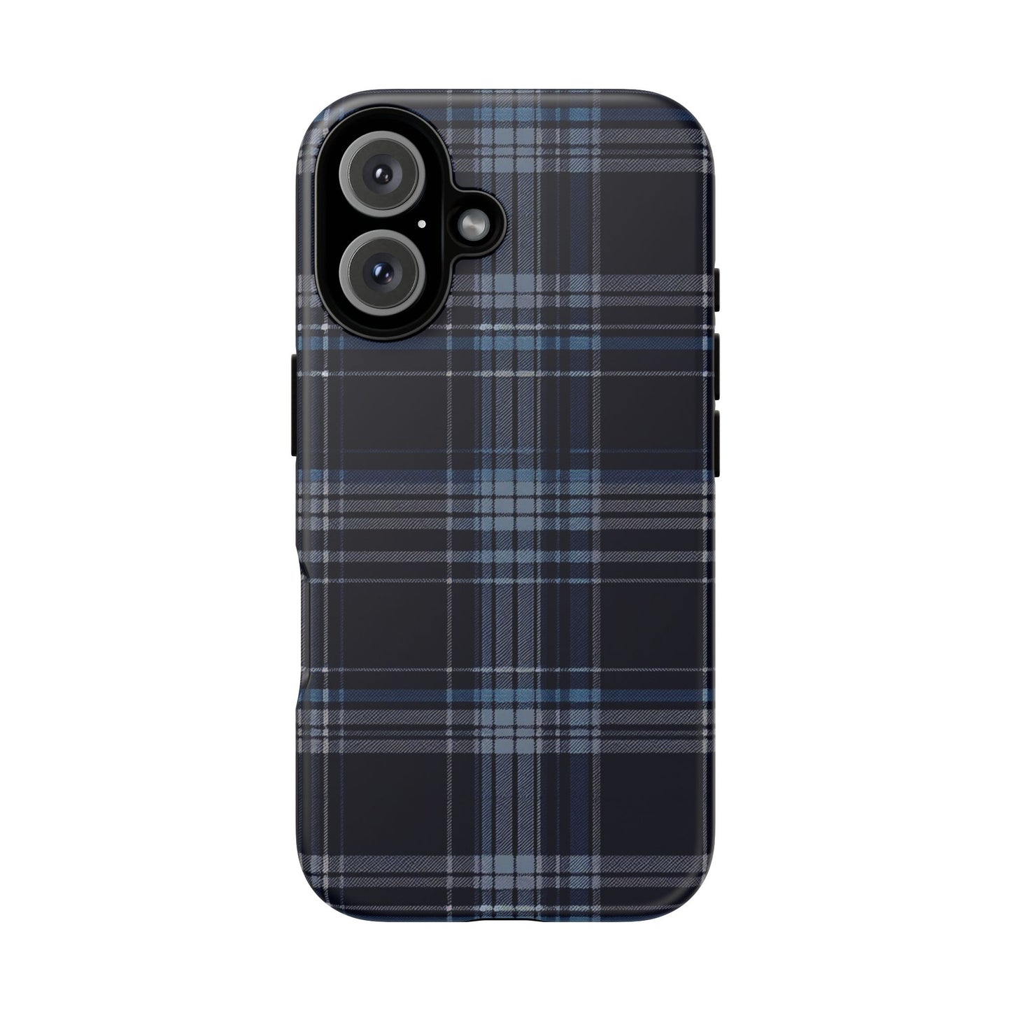 Vampire Art Vintage and Edgy iPhone 16 Tough Case - Blue Tartan