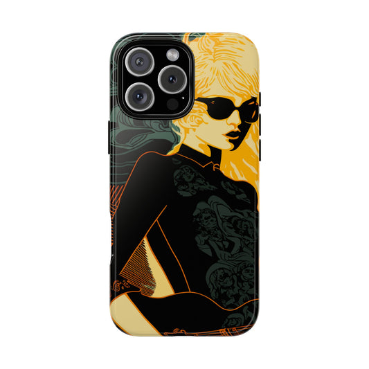 Vampire Art Vintage and Edgy iPhone 16 Tough Case - Rockstar