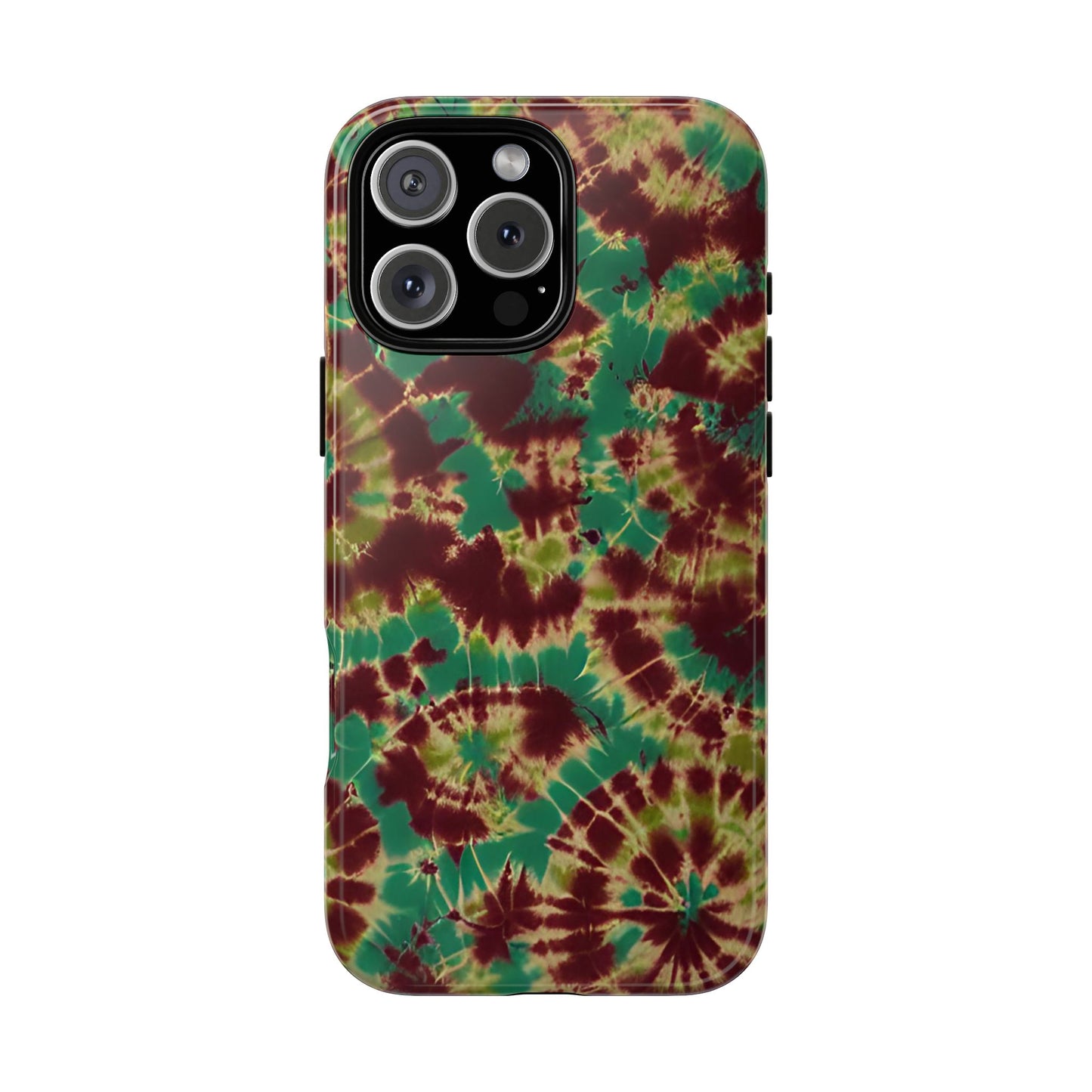 Vampire Art Vintage and Edgy iPhone 16 Tough Case - Forest Tie Dye