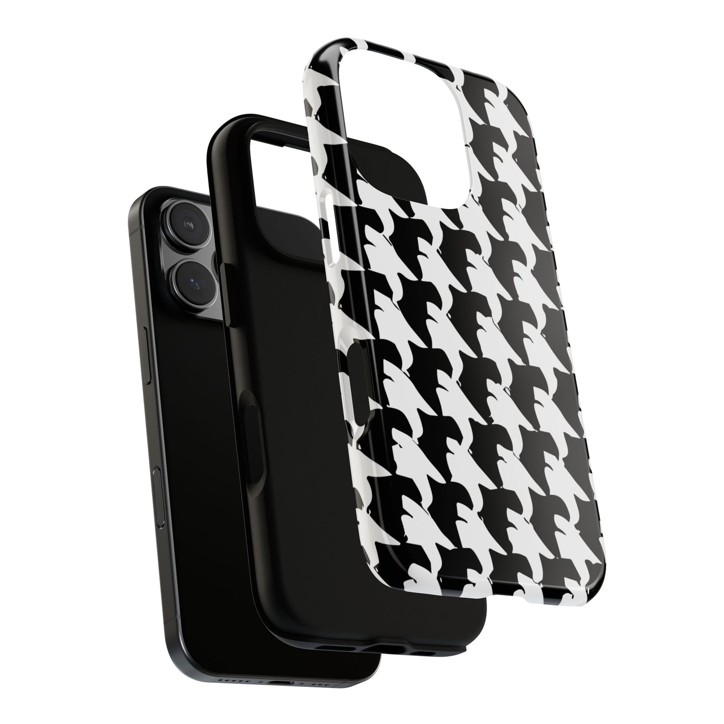 Vampire Art Vintage and Edgy iPhone 16 Tough Case - Mod Houndstooth