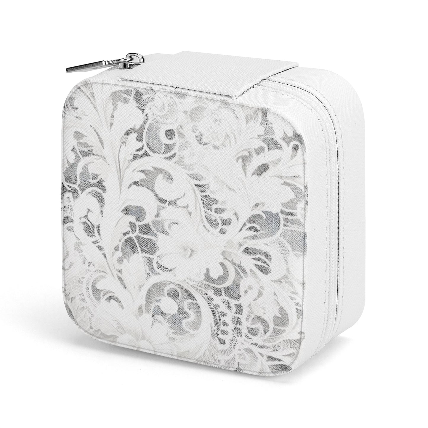 Vampire Art Victorian White Lace Square Jewelry Case Box