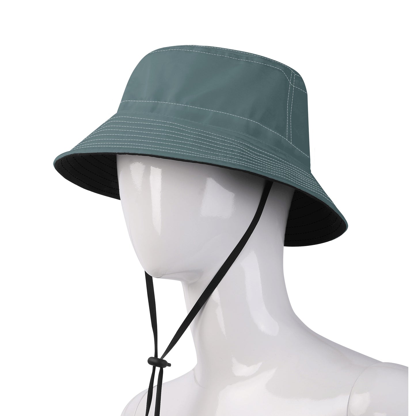 Vampire Art Grunge Unisex Bucket Fisherman's Hat - Essentials Dusty Teal with Adjustable String