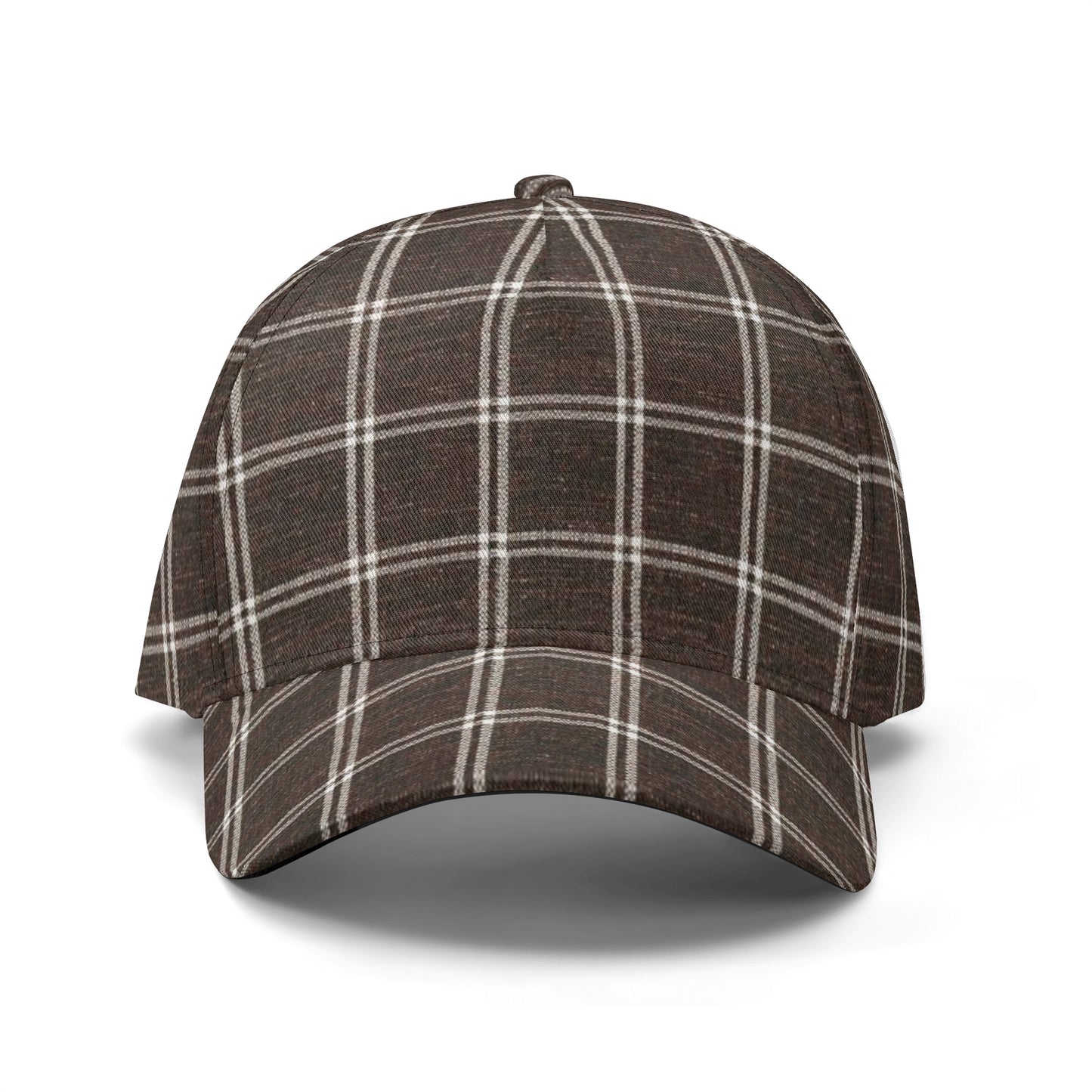 Vampire Art Dark Academia Brown Vintage Windowpane Baseball Caps