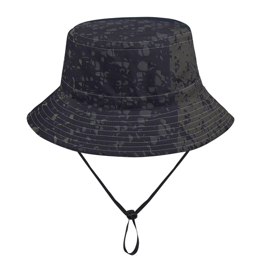 Vampire Art Grunge Unisex Bucket Fisherman's Hat - Chains Patchwork with Adjustable String