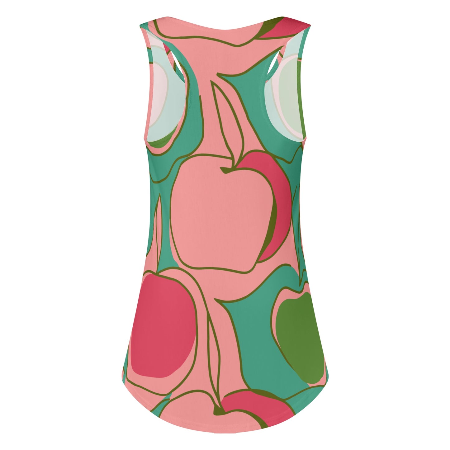 Vampire Art Women's Retro Loose Sleeveless Tank Top - Sixties Apples