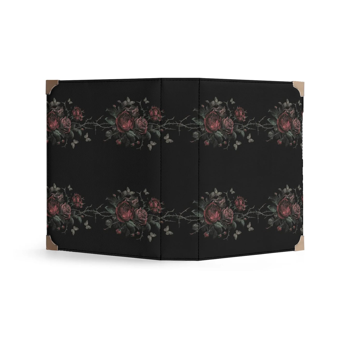 Vampire Art Dark Academia Book Cover Crossbody Bag - Goth Roses