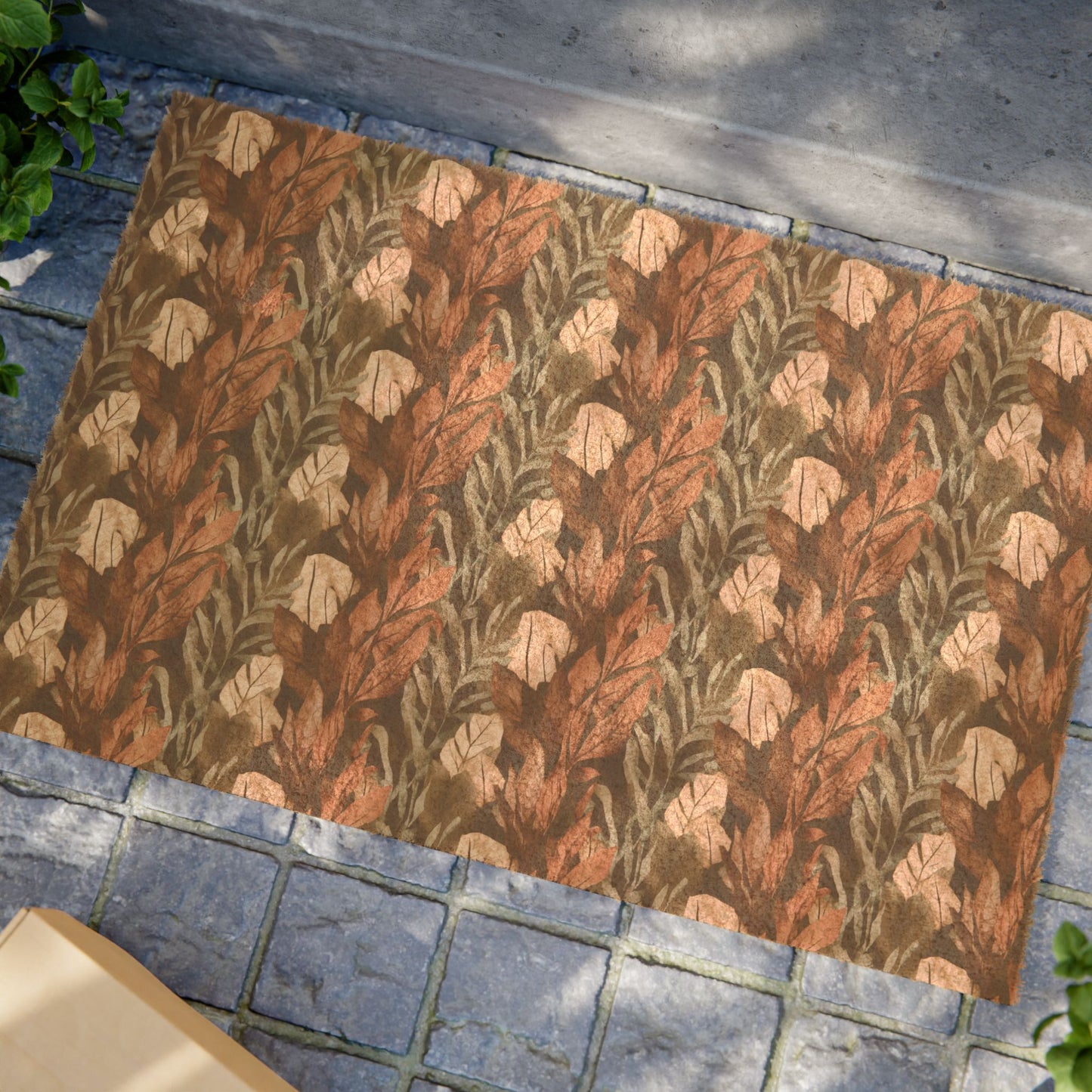 Vampire Art Eco-friendly Autumn in the Forest Foliage Coir Natural Doormat