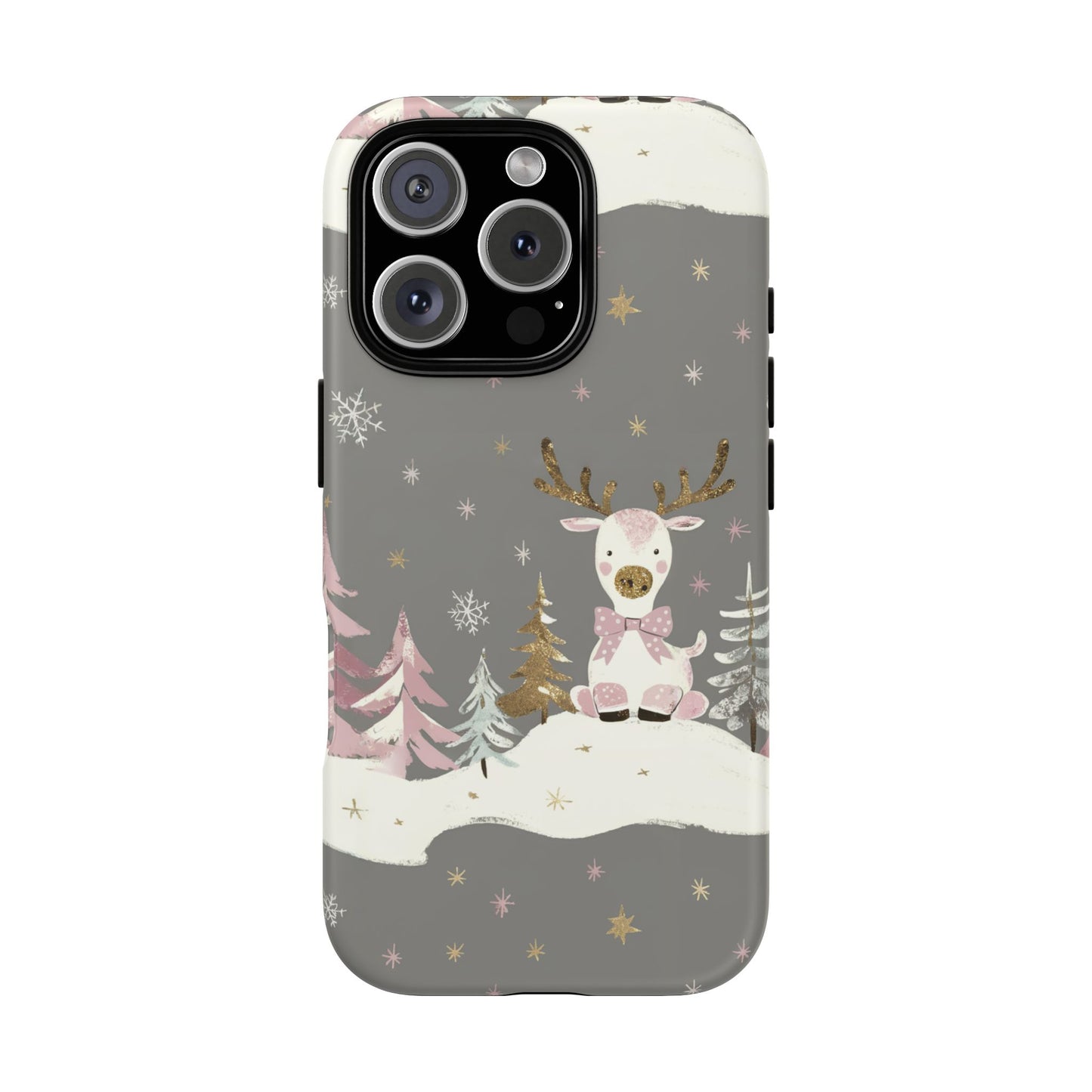 Vampire Art Vintage and Edgy iPhone 16 Tough Case - Christmas Reindeer