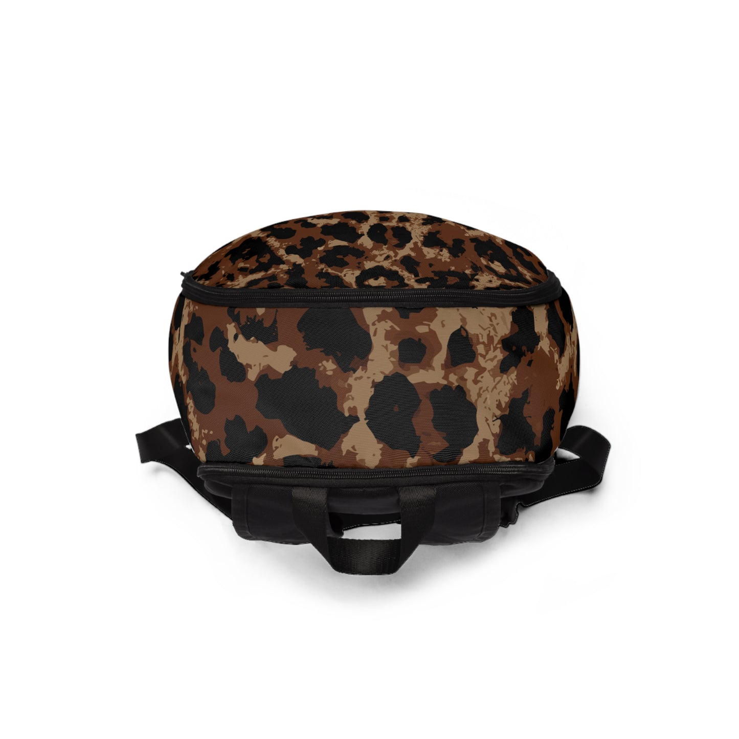 Vampire Art Grunge Leopard Brown Unisex Fabric Backpack