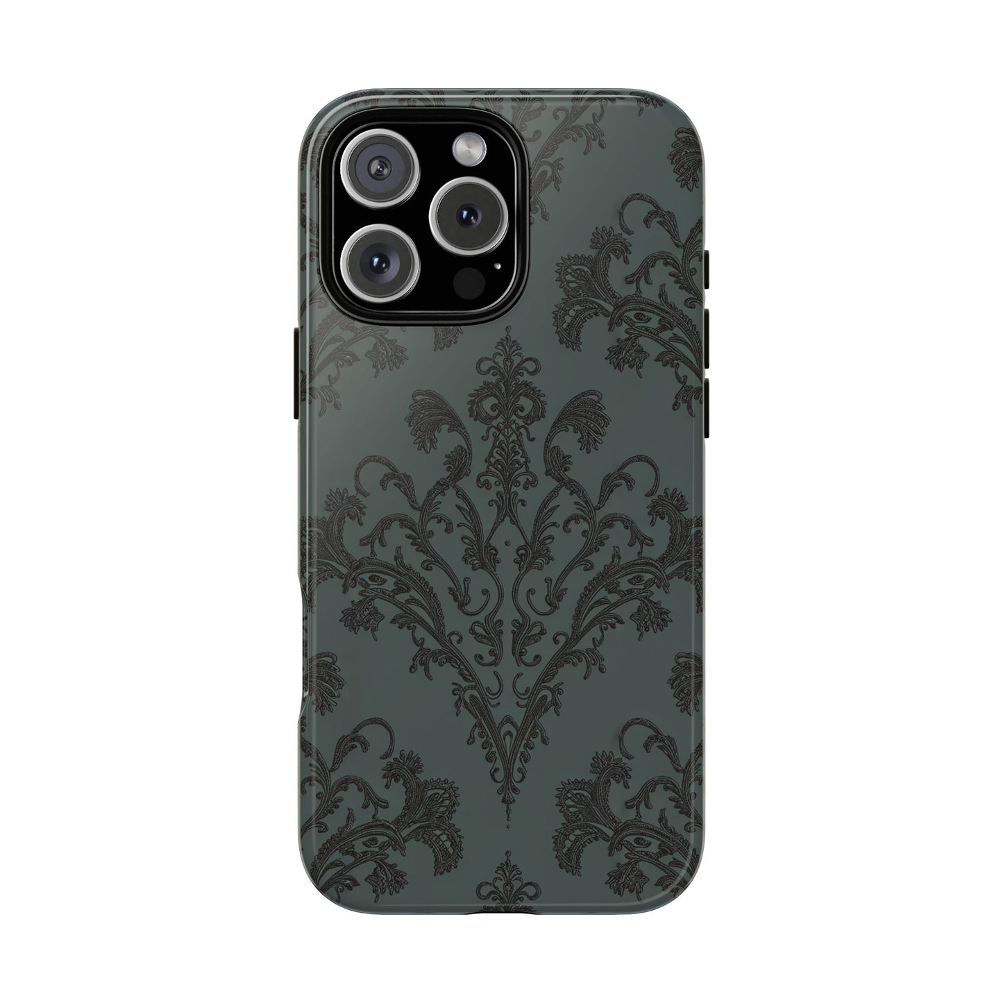 Vampire Art Vintage and Edgy iPhone 16 Tough Case - Goth Brocade