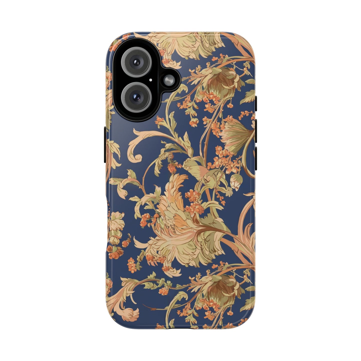 Vampire Art Vintage and Edgy iPhone 16 Tough Case - Mucha-Inspired Art Nouveau Florals